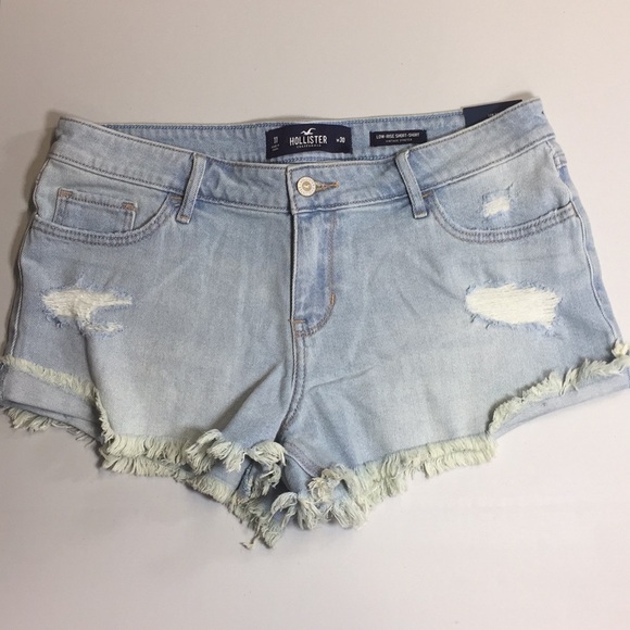 hollister short shorts low rise